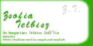 zsofia telbisz business card